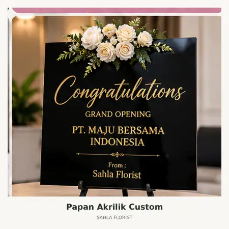 Papan Bunga Akrilik Pangkal Pinang